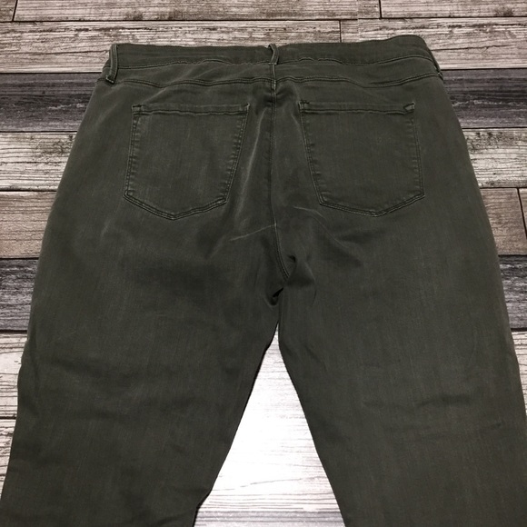 Pistola Cargo Pocket Jeans Women’s 33 Green (Inseam 26.5) Stretch Casual - Picture 8 of 12